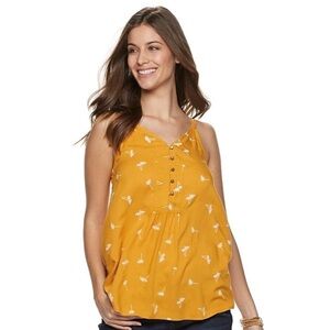 🍄 Women's Sonoma Goods For Life Button-Front Tank Size Medium